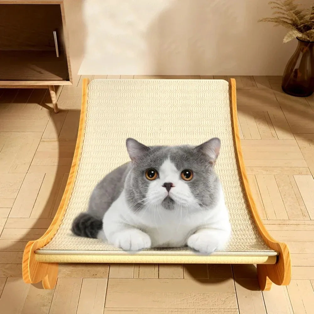 Curved Cat Lounger & Scratcher – Rest Easy, Scratch Happy - Pet Bliss