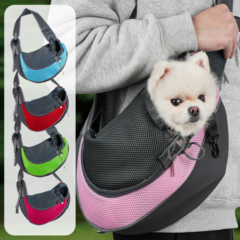 Hands-Free Pet Sling Carrier for Small Dogs & Cats - Pet Bliss