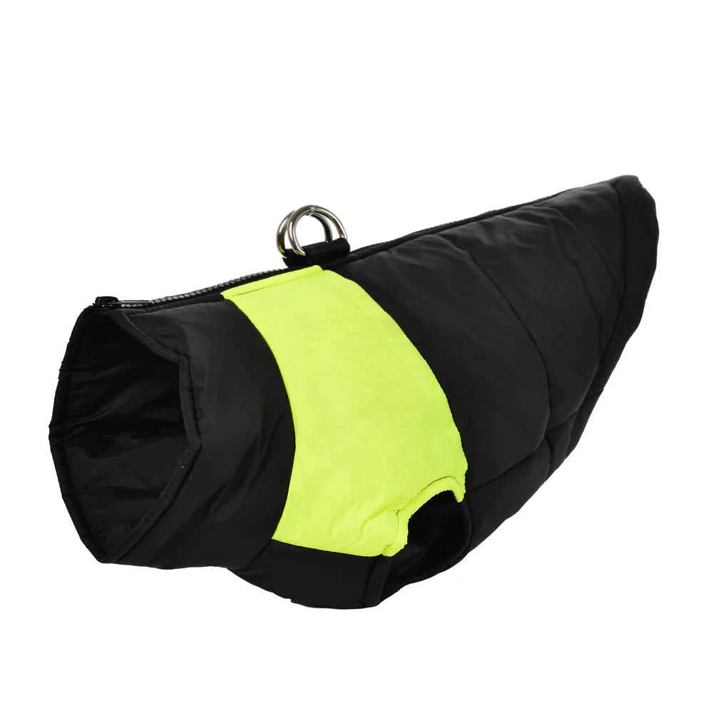 Color-Block Waterproof Dog Jacket – Bold Looks, Warm Walks - Pet Bliss