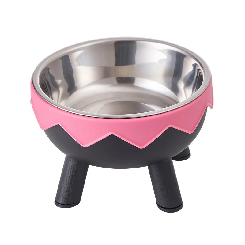Zigzag Elevated Pet Bowl – Stand Tall, Eat Well - Pet Bliss