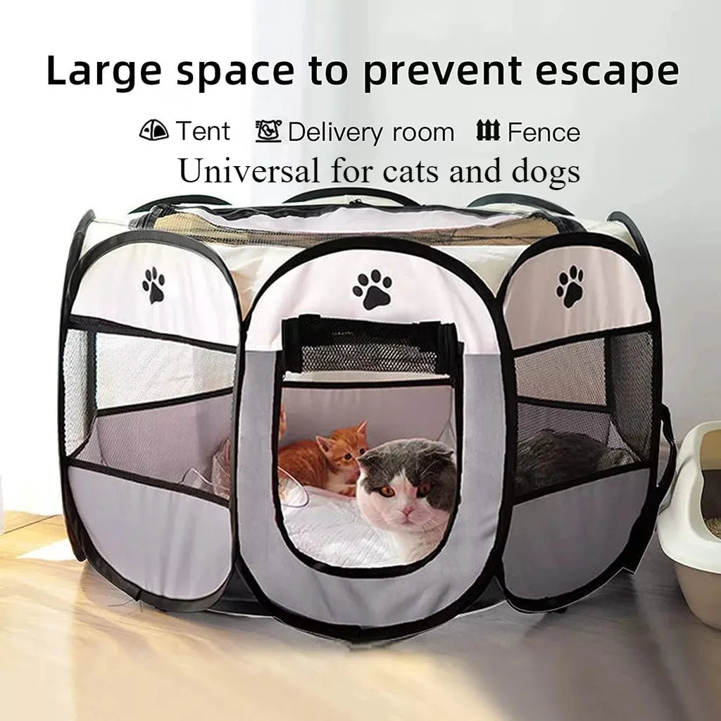 Portable Pet Playpen 🏕️ Spacious, Safe & Travel-Friendly! - Pet Bliss