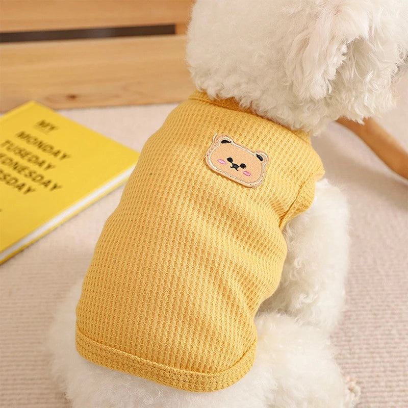 Teddy Patch Dog Shirt – Cuteness in Every Stitch - Pet Bliss