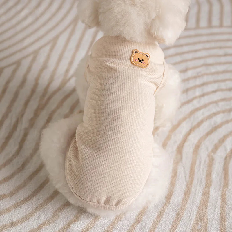 Teddy Patch Dog Shirt – Cuteness in Every Stitch - Pet Bliss