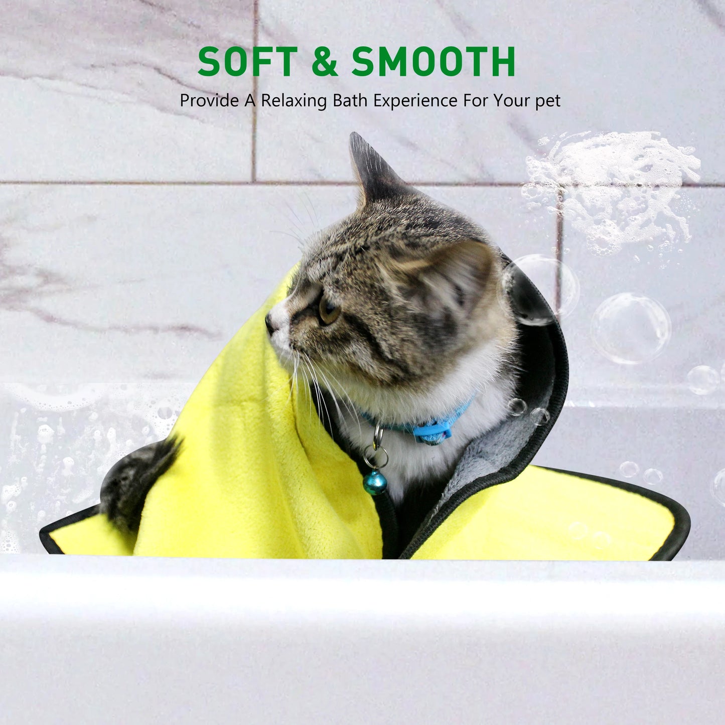 Ultra-Absorbent Pet Bath Towels - Pet Bliss