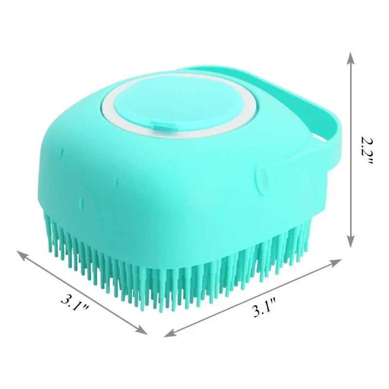 2-in-1 Pet Bath Brush & Shampoo Dispenser – Ultimate Grooming for Dogs & Cats!🛁 - Pet Bliss