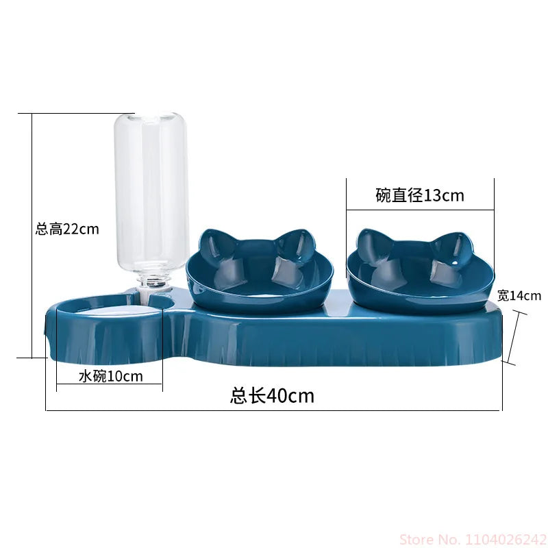 3-in-1 Pet Bowl Feeding Station – Cute, Smart, and Spill-Free - Pet Bliss