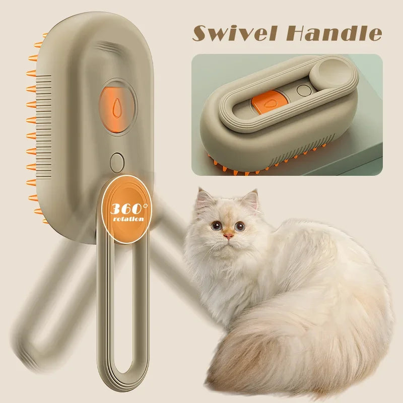 SteamEase 3-in-1 Pet Brush 🐾 - Pet Bliss