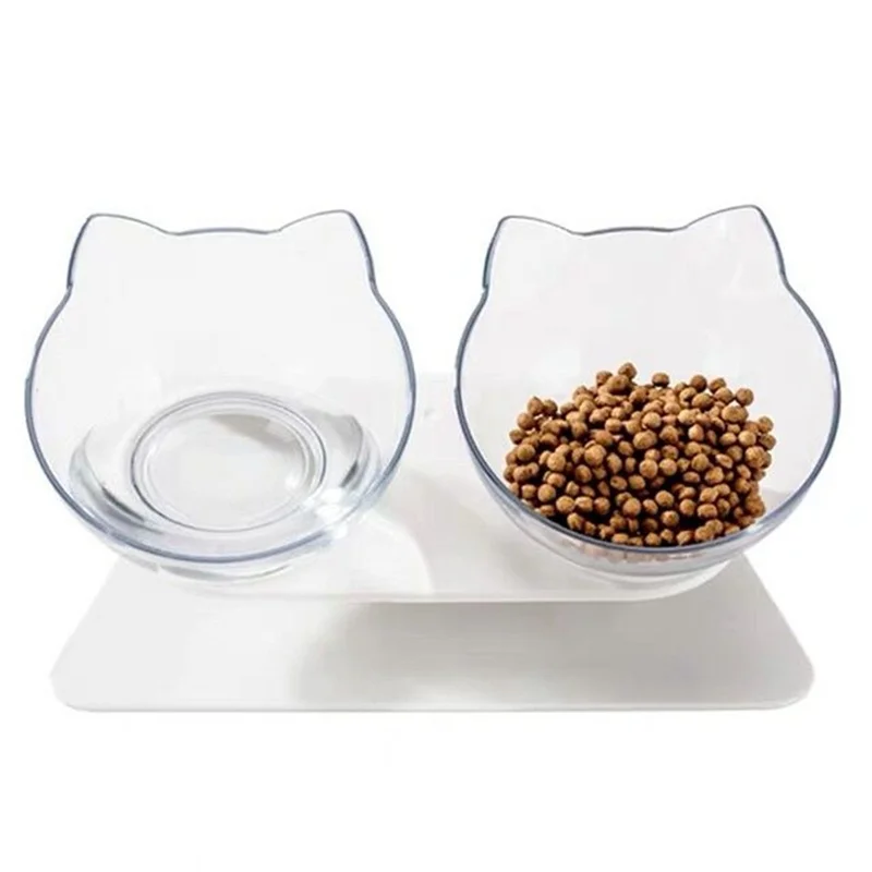 Tilted Cat Ear Bowl Set – Cute, Comfy, and Clean - Pet Bliss