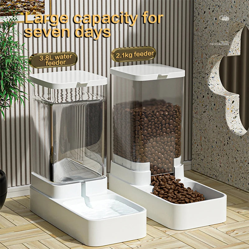 Automatic Food & Water Dispenser – Effortless Feeding, All Day Long - Pet Bliss