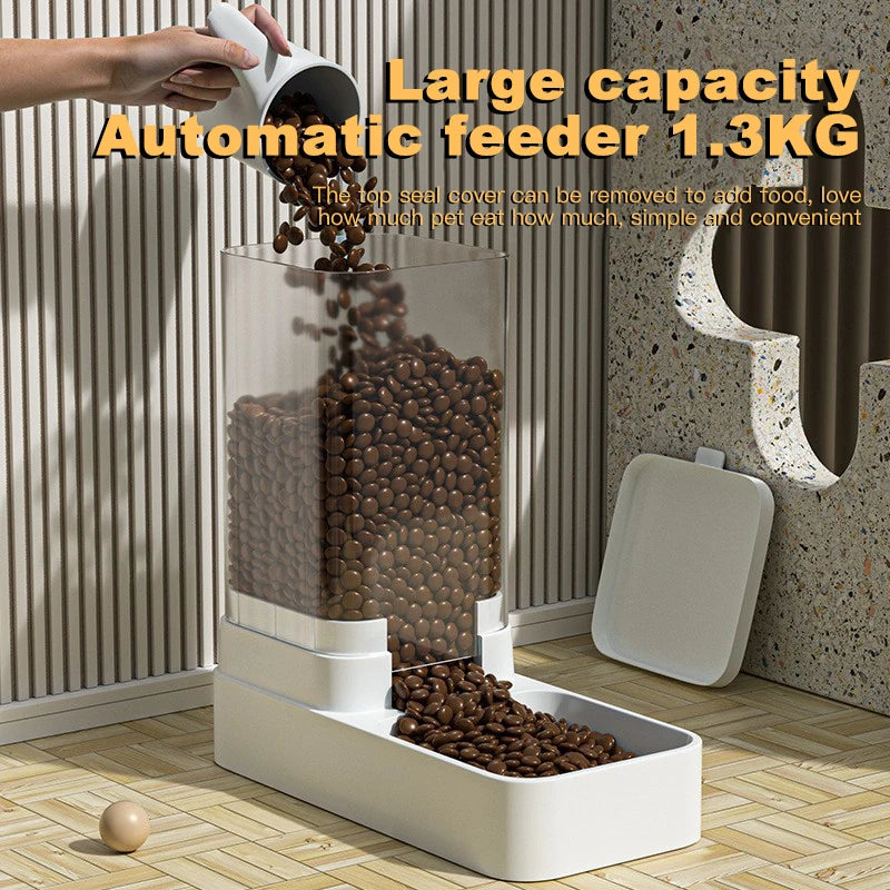 Automatic Food & Water Dispenser – Effortless Feeding, All Day Long - Pet Bliss