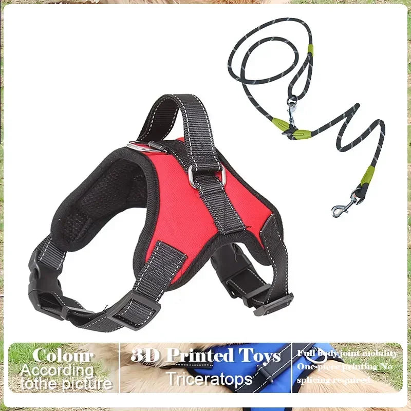 No-Pull Adjustable Dog Harness with Leash – Comfortable & Secure Fit for Dogs - Pet Bliss