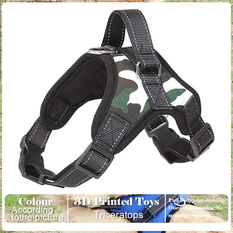 No-Pull Adjustable Dog Harness with Leash – Comfortable & Secure Fit for Dogs - Pet Bliss