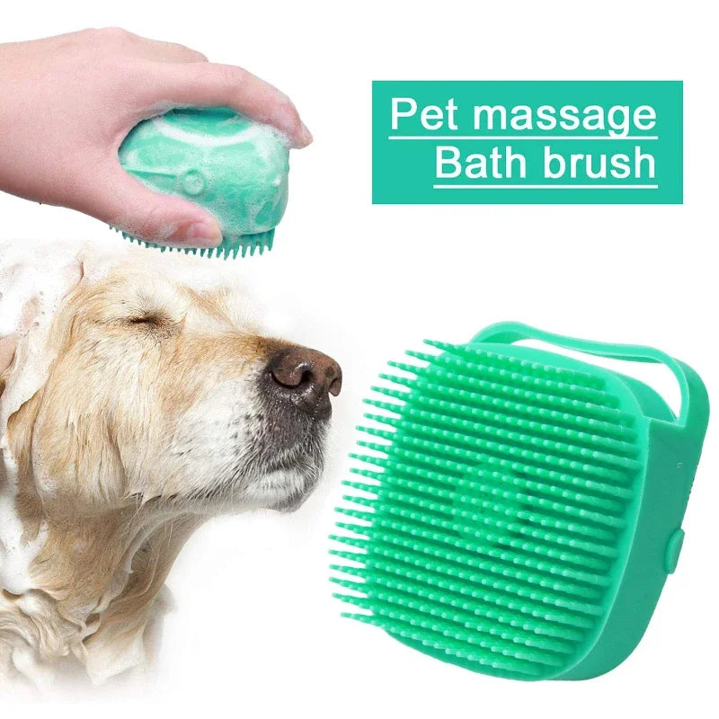 2-in-1 Pet Bath Brush & Shampoo Dispenser – Ultimate Grooming for Dogs & Cats!🛁 - Pet Bliss