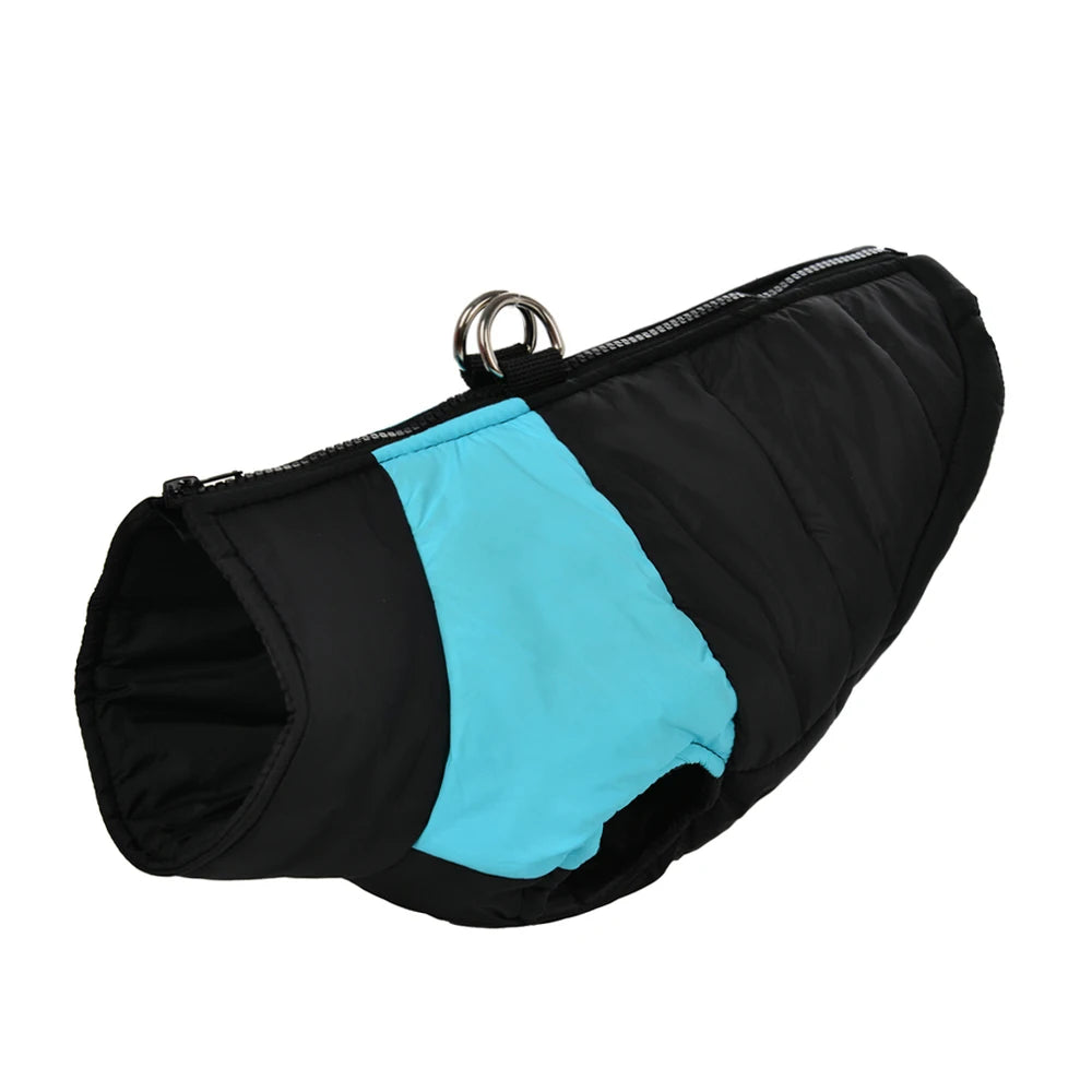 Color-Block Waterproof Dog Jacket – Bold Looks, Warm Walks - Pet Bliss