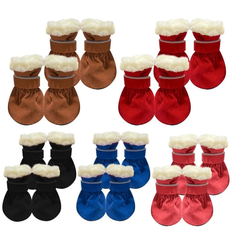 Cozy Anti-Slip Dog Boots (Set of 4) - Pet Bliss