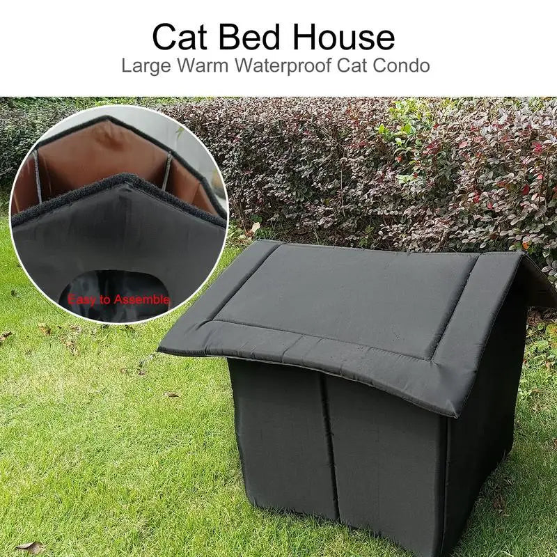 🏡 Cozy & Weatherproof Pet House – Ultimate Shelter for Cats & Small Dogs! 🐶🐱 - Pet Bliss
