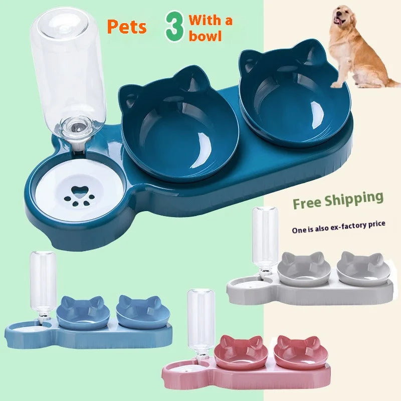 3-in-1 Pet Bowl Feeding Station – Cute, Smart, and Spill-Free - Pet Bliss