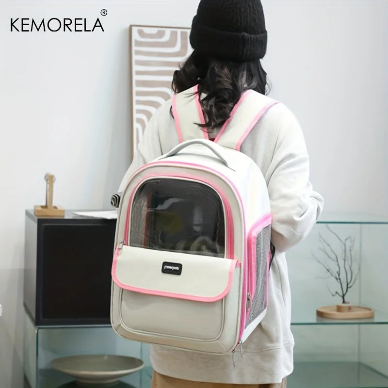 Luxury Pet Backpack Carrier – Stylish Comfort for Your Pets on the Go! - Pet Bliss