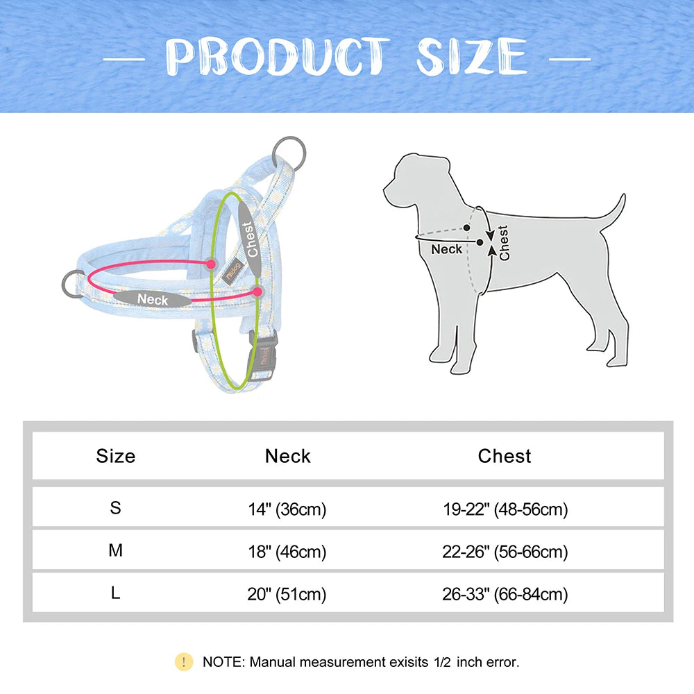 Daisy Padded Harness – Bloom with Every Walk 🌼 - Pet Bliss