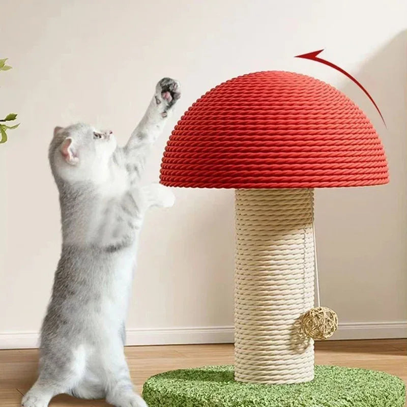 🍄 Mushroom Cat Scratching Post – A stylish blend of fun & function! - Pet Bliss