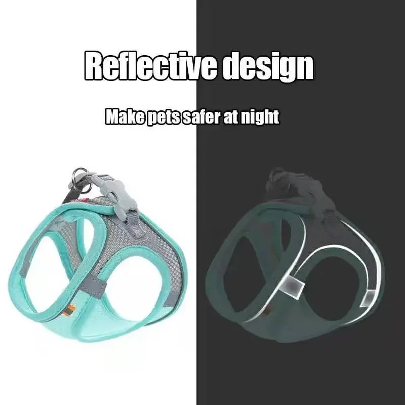 Soft Mesh Pet Harness โ Reflective & Comfy - Pet Bliss