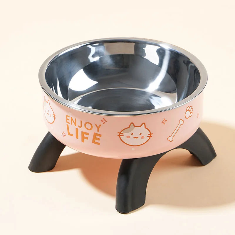Elevated Stainless Steel Pet Bowl – Stable & Spill-Proof - Pet Bliss