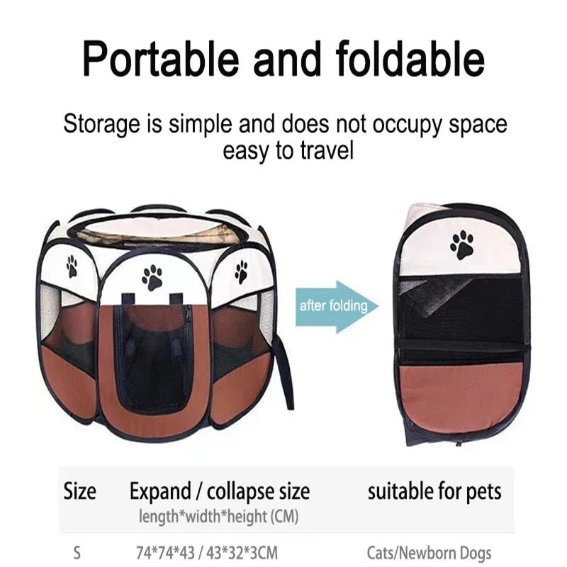 Portable Pet Playpen 🏕️ Spacious, Safe & Travel-Friendly! - Pet Bliss