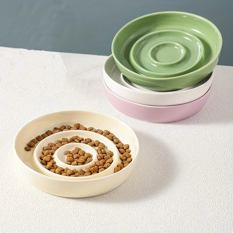 Spiral Slow-Feed Pet Bowl – Mindful Munching Made Fun - Pet Bliss