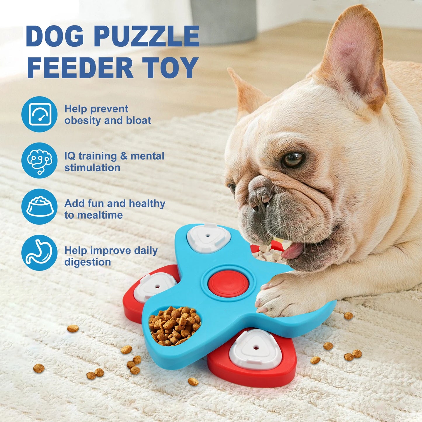 Interactive Dog Puzzle Feeder Toy – Smart Fun for Every Meal - Pet Bliss