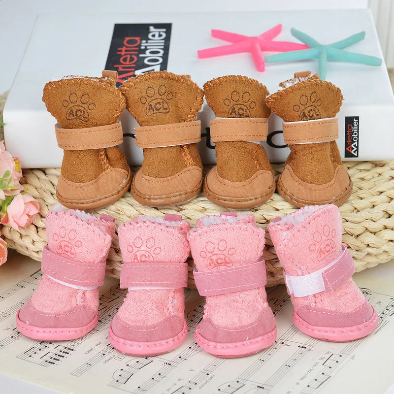 Pawstrip Winter Dog Boots (Set of 4) - Pet Bliss