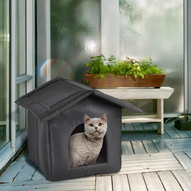 🏡 Cozy & Weatherproof Pet House – Ultimate Shelter for Cats & Small Dogs! 🐶🐱 - Pet Bliss
