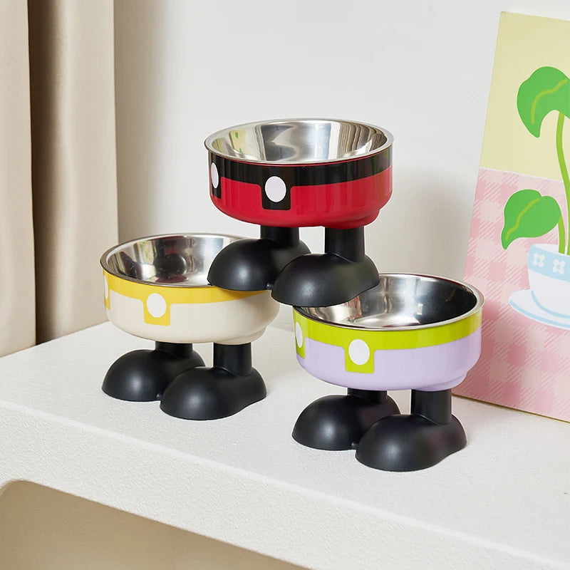 Cartoon Feet Pet Bowl – Fun, Functional & Full of Character - Pet Bliss