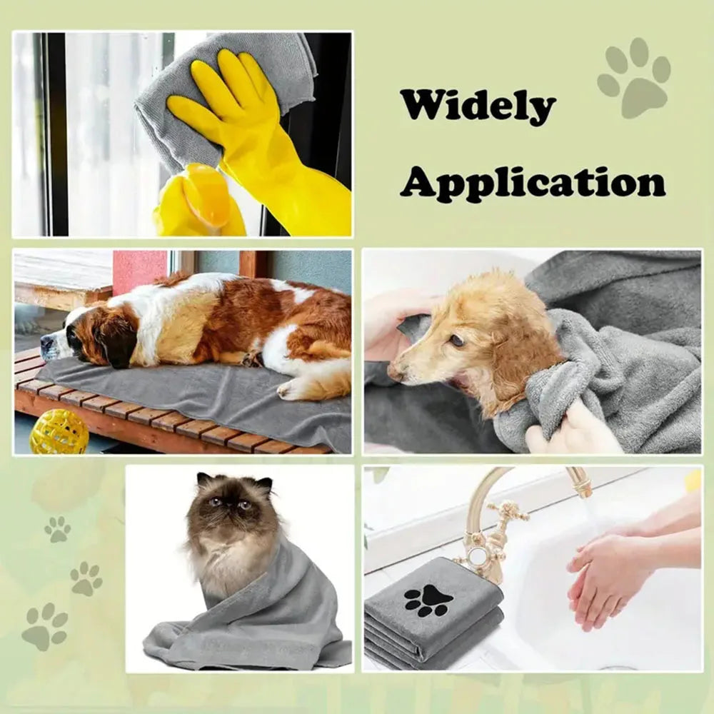 Super Absorbent Pet Towel – Keep Your Furry Friend Dry & Cozy - Pet Bliss
