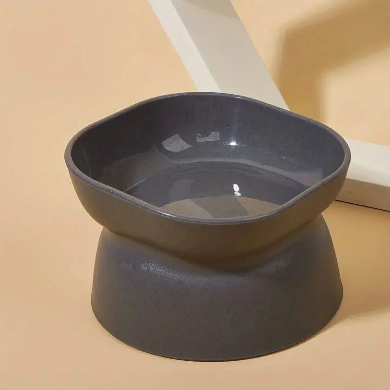 Curved Elevated Pet Bowl – Stylish, Ergonomic, and Spill-Resistant - Pet Bliss