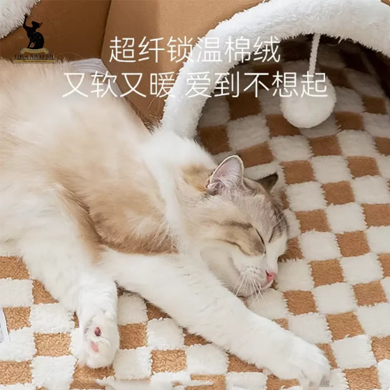 Play & Sleep Tunnel Cat Bed – Where Naps Meet Adventure 🐱🛋️ - Pet Bliss