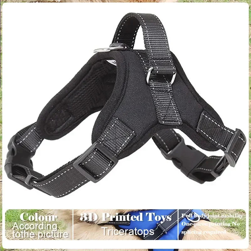 No-Pull Adjustable Dog Harness with Leash – Comfortable & Secure Fit for Dogs - Pet Bliss