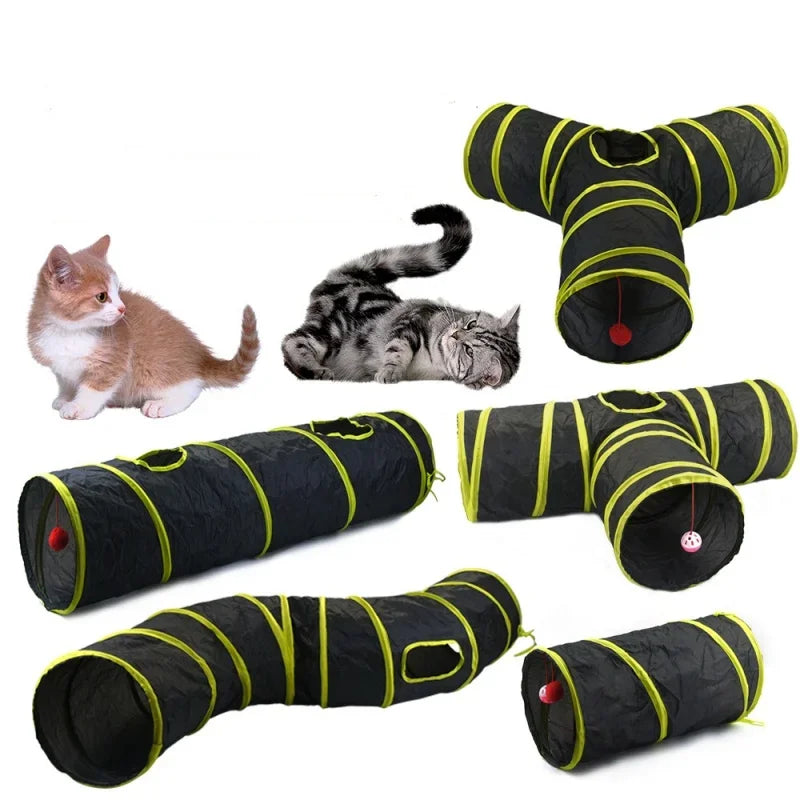 Interactive Cat Tunnel – Multi-Path Play for Endless Fun! - Pet Bliss