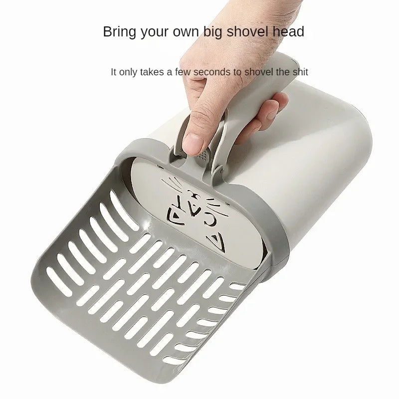 2-in-1 Litter Scooper with Waste Storage – Hassle-Free Cleanup! - Pet Bliss