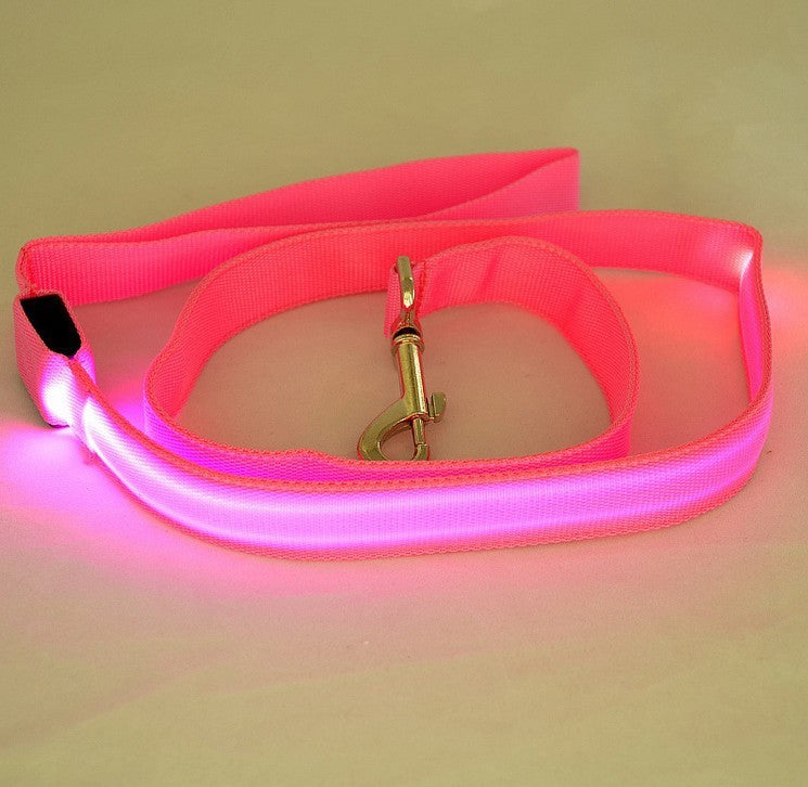 LED Light-Up Dog Leash – Safety & Style for Night Walks! - Pet Bliss