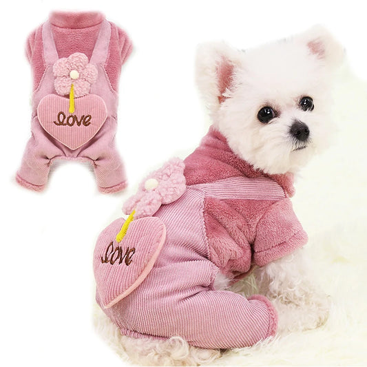 🌸 Adorable "Love" Pet Onesie Pajamas 🌸 - Pet Bliss