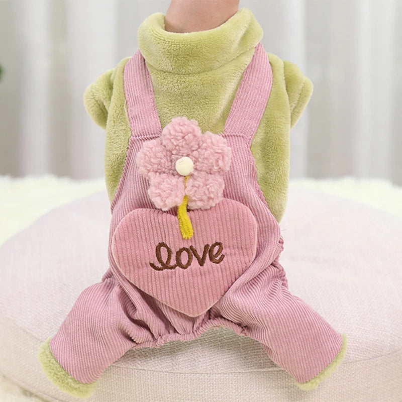 🌸 Adorable "Love" Pet Onesie Pajamas 🌸 - Pet Bliss