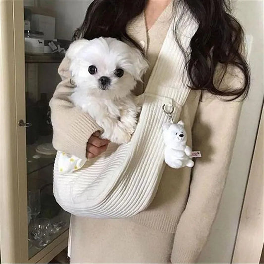 Cozy Pet Sling Carrier 👜 Hands-Free Comfort! - Pet Bliss
