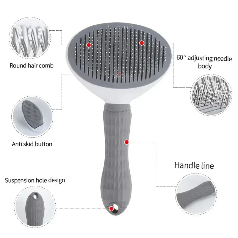 Self-Cleaning Pet Grooming Brush – Easy, Effective & Comfortable! - Pet Bliss