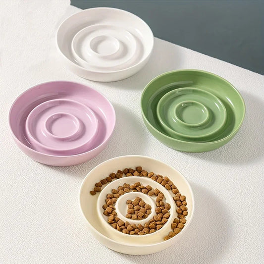 Spiral Slow-Feed Pet Bowl – Mindful Munching Made Fun - Pet Bliss