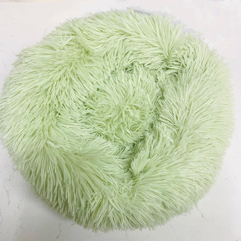 Donut Cuddle Bed – Soothing Sleep for Cats & Small Dogs - Pet Bliss