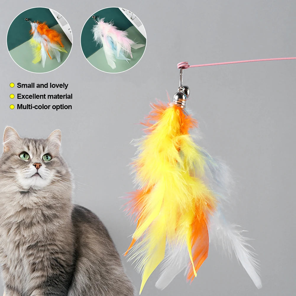 Feather Cat Teaser Wand – Interactive Fun for Your Feline - Pet Bliss