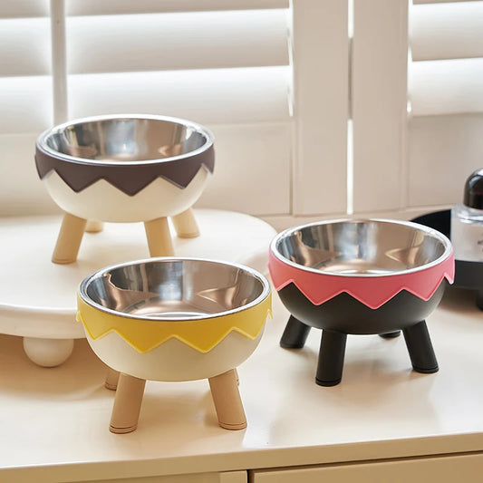 Zigzag Elevated Pet Bowl – Stand Tall, Eat Well - Pet Bliss