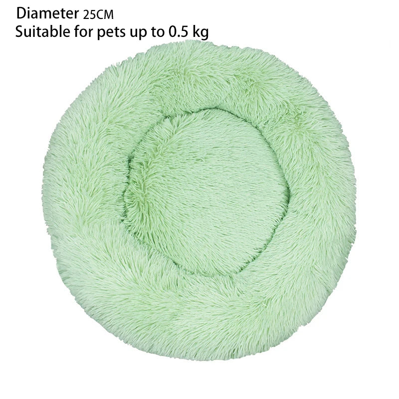 Donut Cuddle Bed – Soothing Sleep for Cats & Small Dogs - Pet Bliss