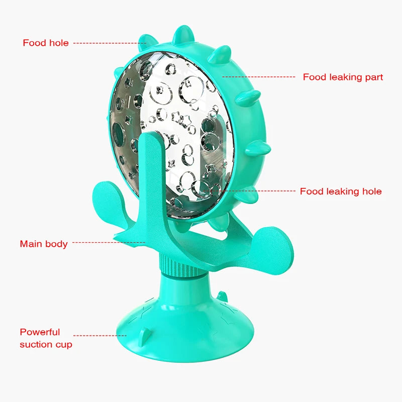 Spinning Magic Wheel – Interactive Food Dispenser for Cats🎡 - Pet Bliss