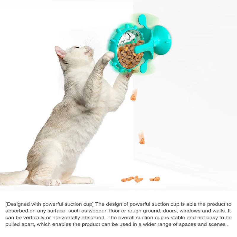 Spinning Magic Wheel – Interactive Food Dispenser for Cats🎡 - Pet Bliss